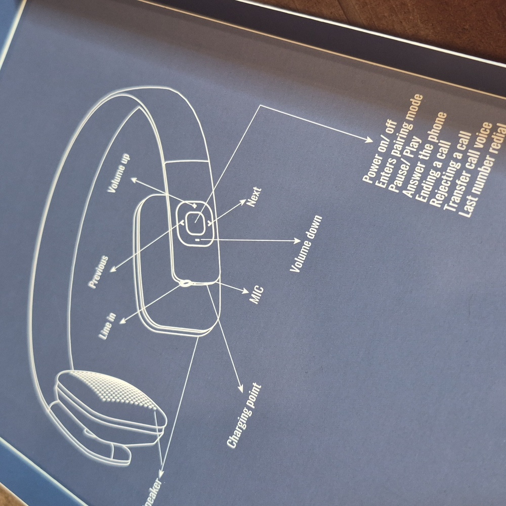 Bluetooth Stereo Over-ear Headsets, Hands-free Calling, Navy Blue & Pink - Picture 9 of 12